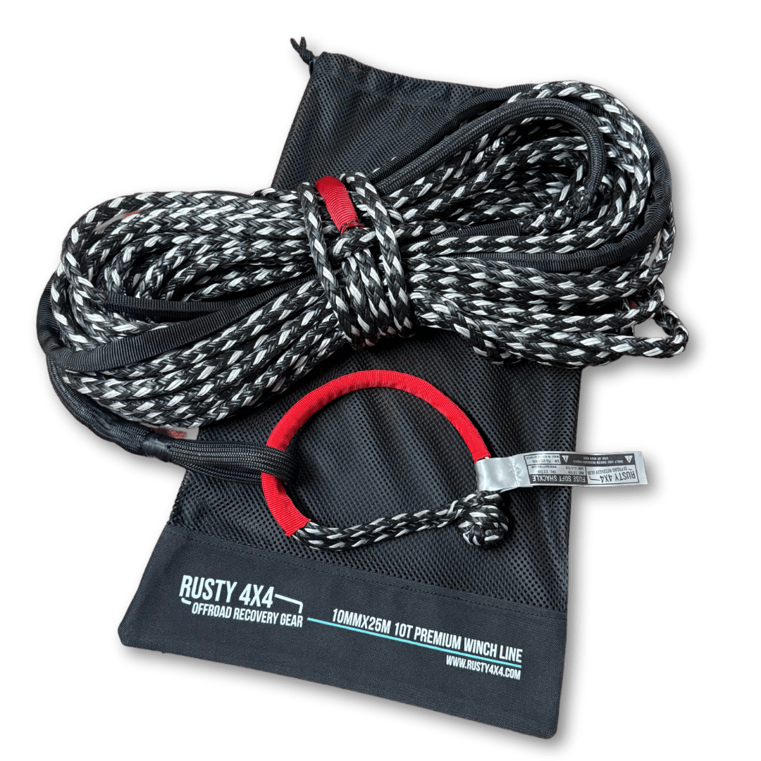 Premium 10-Ton Winch Line COMBO (25 Meters) (21 000 LBS)