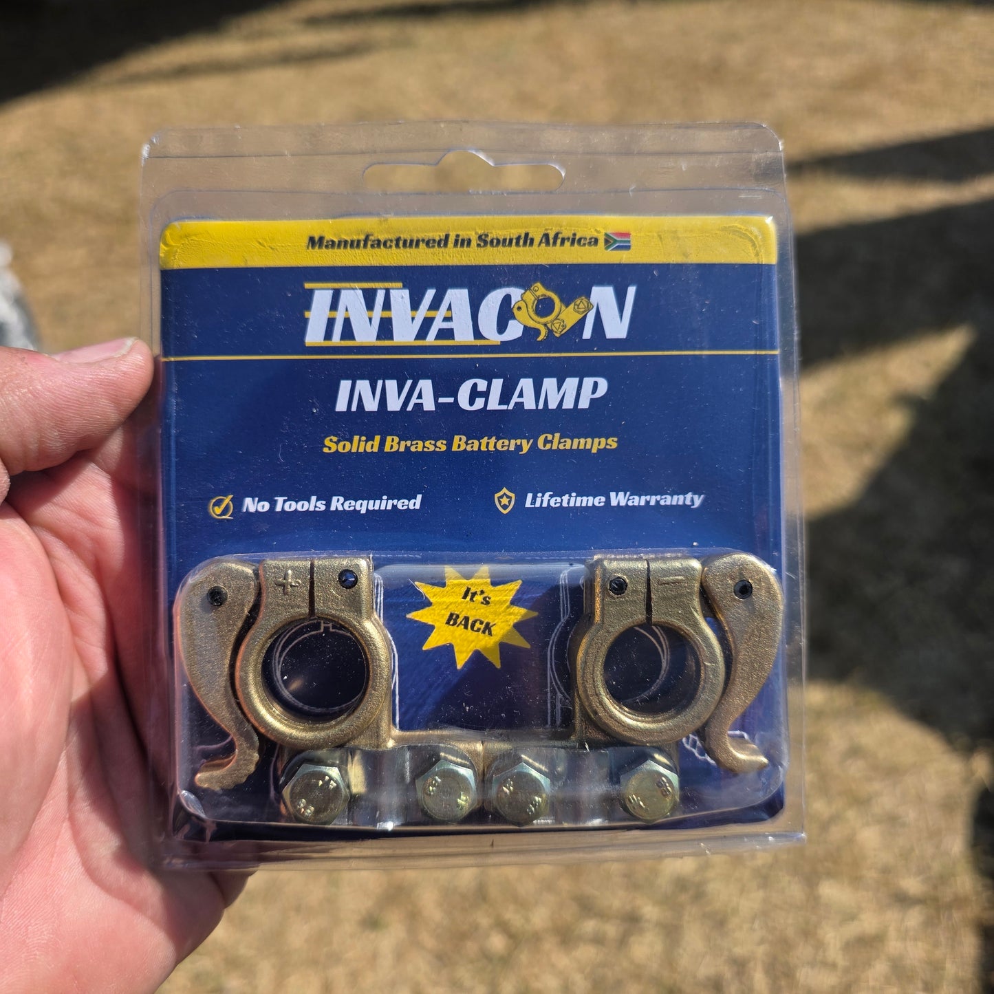 INVA-CLAMP Brass Quick Connect Battery Terminal Plugs