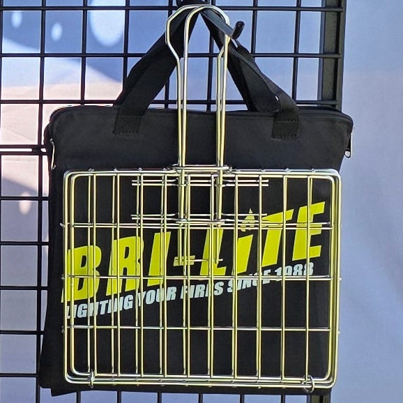 BRI-LITE Toaster Stainless Steel Braai Grid Sliding Handle + Canvas Bag