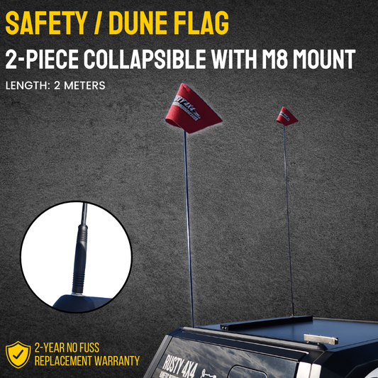 4x4 Dune Flag / Safety Flag / Vehicle Whip (1-Piece)