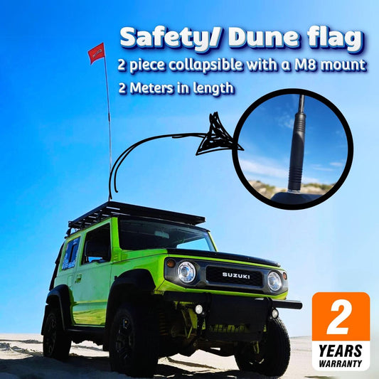 4x4 Dune Flag / Safety Flag / Vehicle Whip (2-Piece)