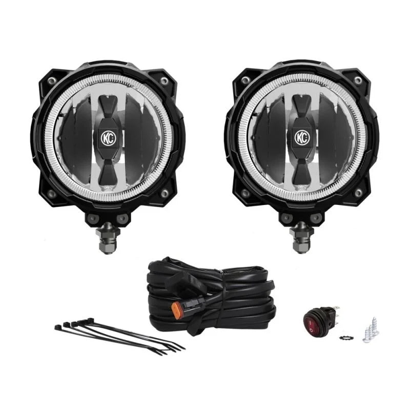 KC HiLiTES Gravity® Pro6 LED Single Pair Pack System (Spot Beam)