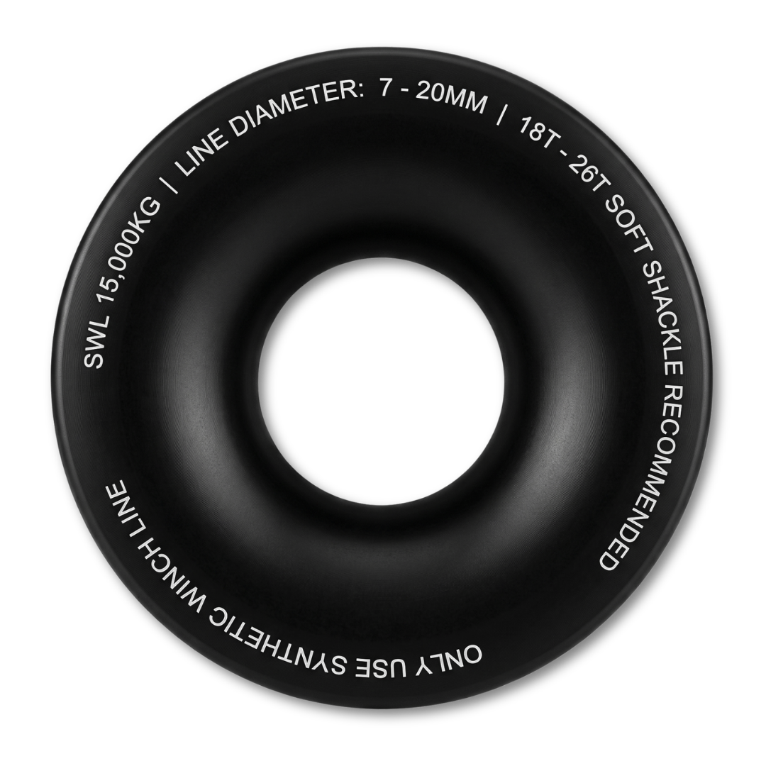 15-Ton Winch Ring (Synthetic Winch Rope Snatch Block)