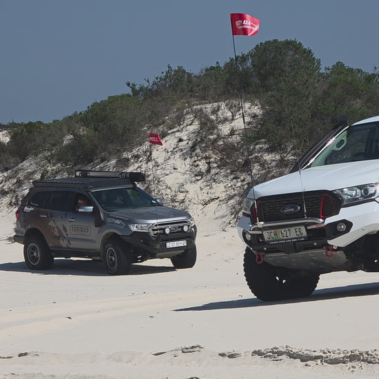 Video showing the safety dune flags flapping in the wind out in Atlantis dunes.