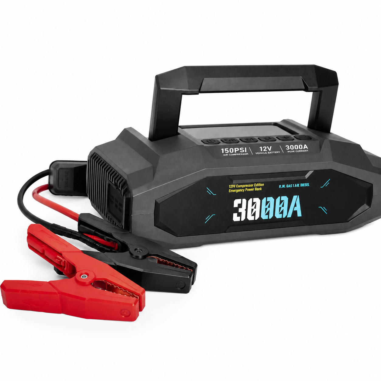 Russon 12V EMU Jumpstarter Compressor Edition